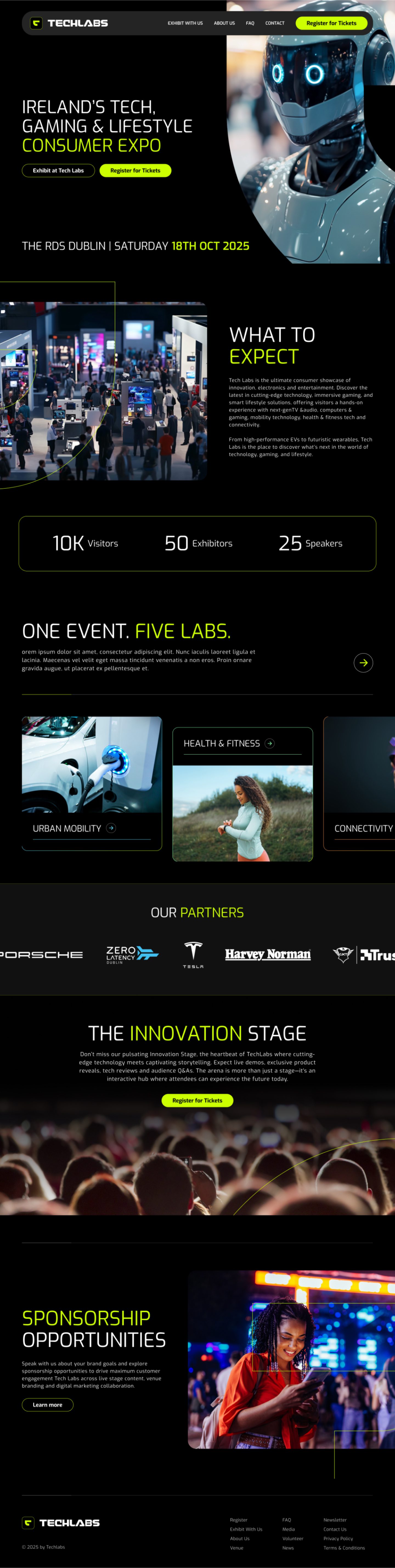 Techlabs website home page